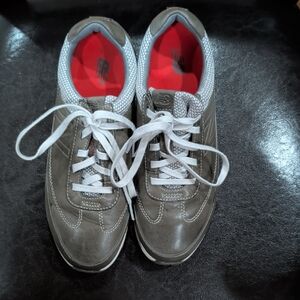 New Balance Women's Brown and White Sneakers